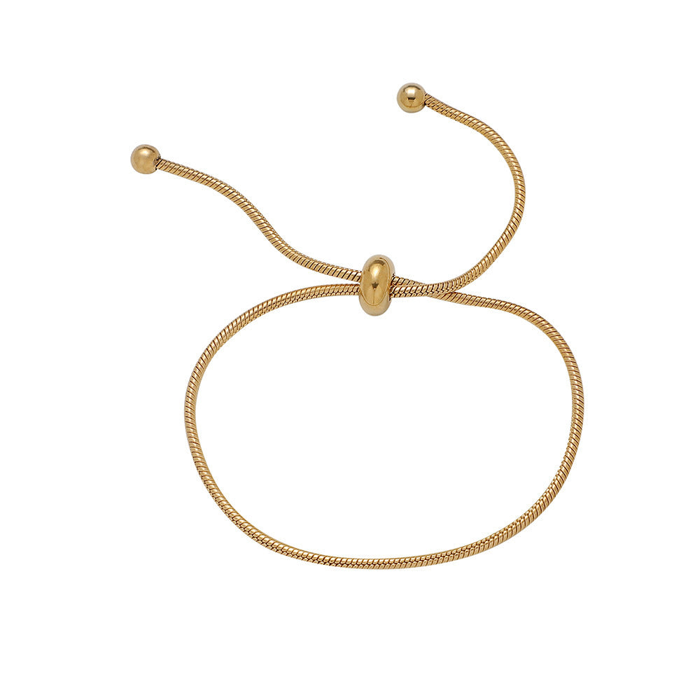 Can Pull The Snake Bone Stainless Steel Bracelet Three-dimensional