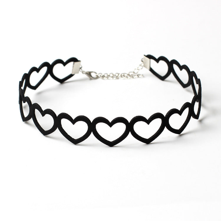Gothic Features Multi-layered Crystal Lace Necklace