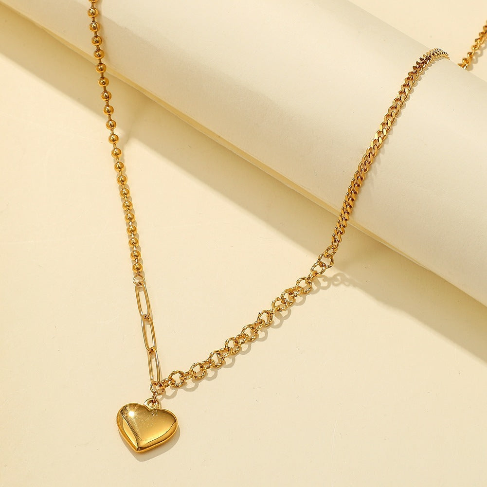Stainless Steel Real Gold Plated Frosted Butterfly Pendant